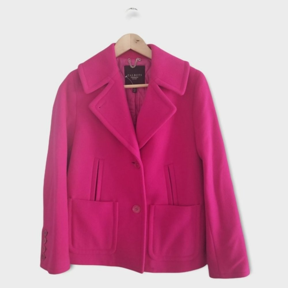 Talbots Pink Pea Coat